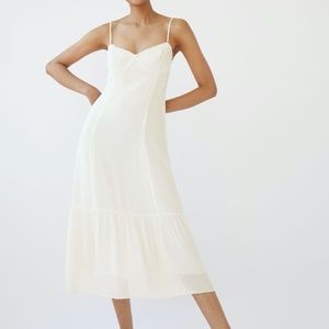 Aritzia Broadway Dress Bustier midi dress - Off White